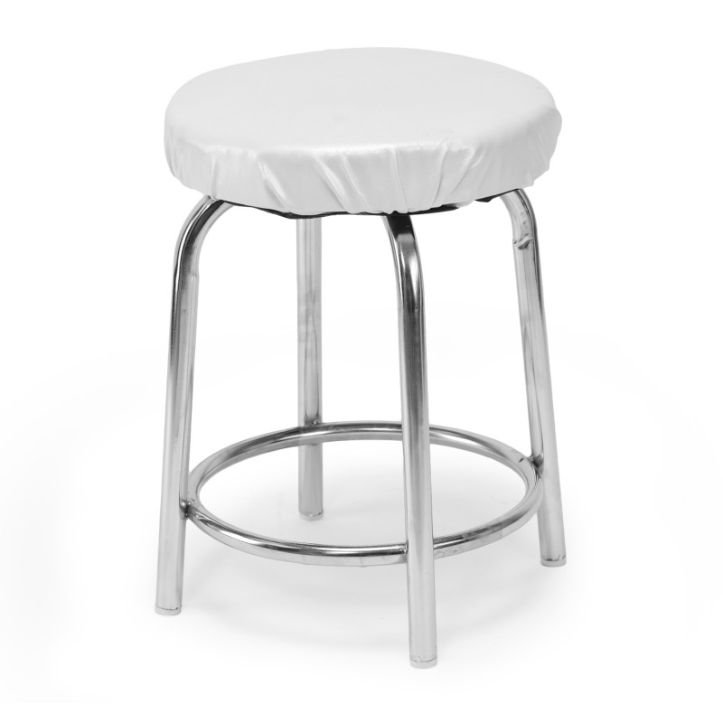 GOYALSON® Cushioned Stool with Chrome Frame – Comfortable Seating, Durable & Stylish Multipurpose Stool for Home, Kitchen, Salon & Office Use