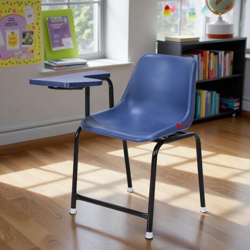 Goyalson Study Chair for Home, tutions, Schools, College, University, Coaching centres with arm Rest with Iron Frame,Holds up to 140 kg